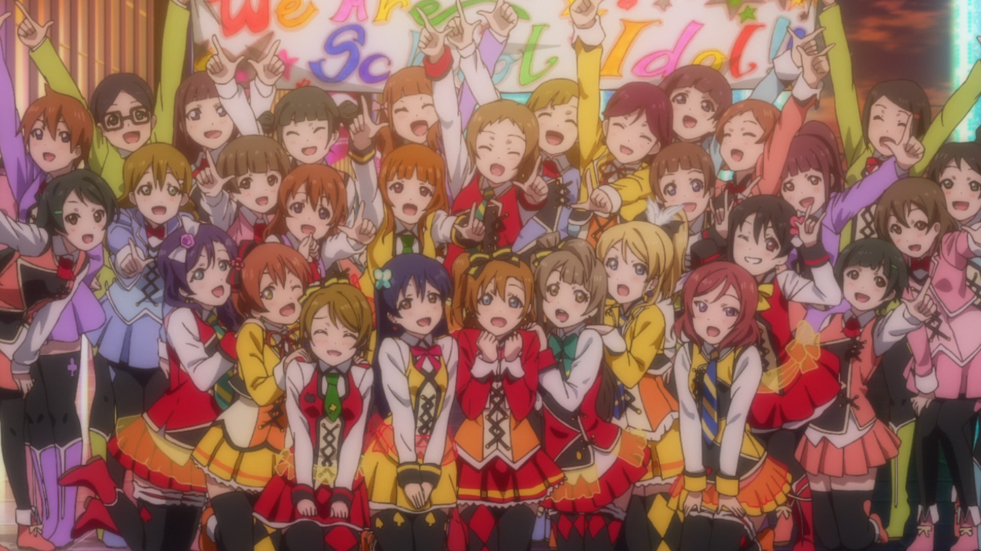 Love live music. Идол. Μ'S - Sunny Day Song Art.